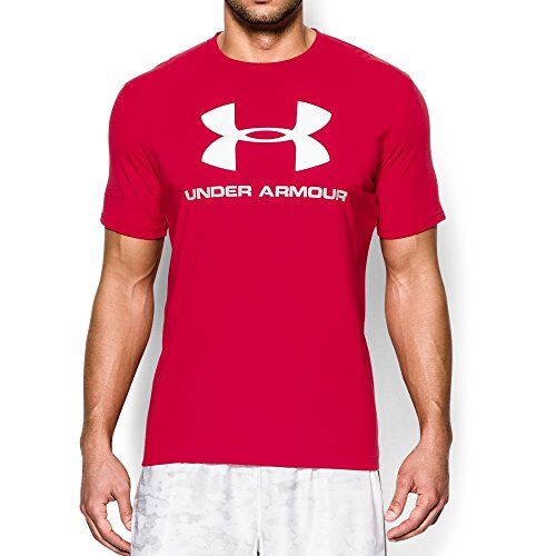 Under Armour , CC Sportstyle Logo, Maglietta A Maniche Corte, Uomo, Rosso (Red/Steel/White 600), L