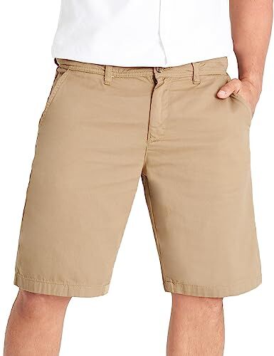 CityComfort Pantaloncini Uomo Bermuda Uomo Cotone Pantaloncini Chino Uomo M-3XL Pantaloni Corti Uomo Eleganti con Elastico in Vita e Tasche Laterali e Posteriori (Beige, L)