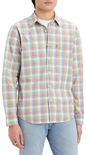 Levis Sunset 1-pocket Standard, Camicia Uomo, George Plaid Iris Or, M