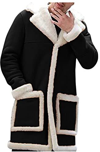 RYTEJFES Giacca invernale da uomo, giacca da lavoro verde, giacca da pilota, giacca da lavoro con cappuccio, giacca a vento invernale da uomo, cappotto invernale lungo, slim fit, giacca da