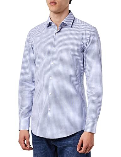 HUGO Kenno, Camicia Uomo, Open Blue797, 38