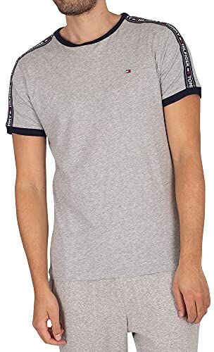 Tommy Hilfiger Rn Tee Ss, Maglietta Uomo, Grey Heather, S