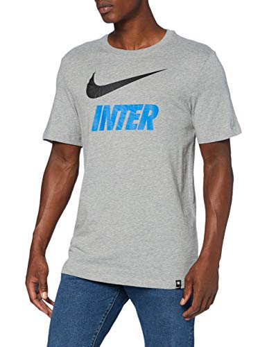 Nike Inter M Nk Tee Tr Ground, T-shirt Uomo, Dk Grey Heather, M