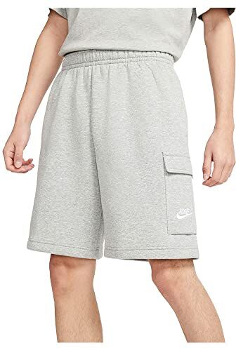 Nike M NSW Club BB Cargo Short Pantaloncini, Dk Grey Heather/Matte Silver/(White), XL Uomo