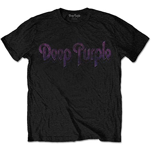 Deep Purple T-Shirt # M Black Unisex # Vintage Logo