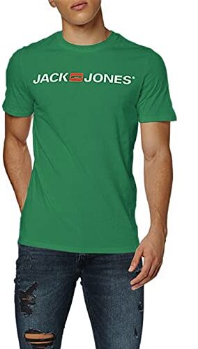 Jack & Jones Classica T-Shirt da Uomo, Verde (Verdant Green), XL