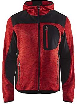 BLÅKLÄDER Blaklader 49302117 VESTE TRICOTEE, Rosso/Nero, XL