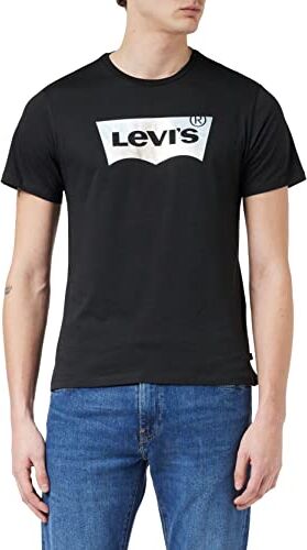 Levis Graphic Crewneck Tee, Uomo, Bw Foil Caviar, M