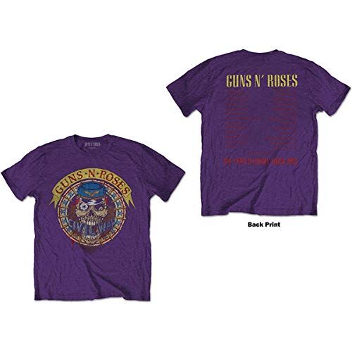 Guns N' Roses T-Shirt # Xxl Unisex Purple # Skull Circle