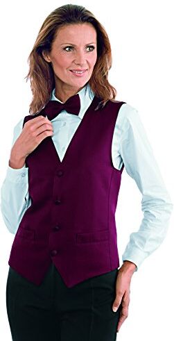 Isacco Unisex Gilet con Gemello, Taglia M, Bordeaux