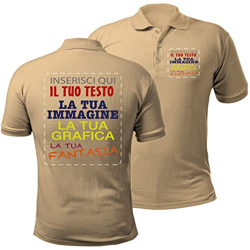 VENEZIANO Gruppo  Polo personalizzata uomodonna polo unisex personalizzabile con stampa , logo , immagini 100% cotone 100% made in Italy.