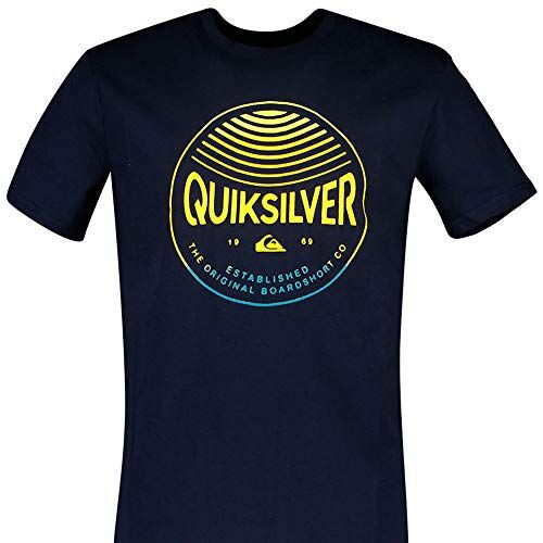Quiksilver Colors in Stereo-Maglietta da Uomo, Navy Blazer, XXL