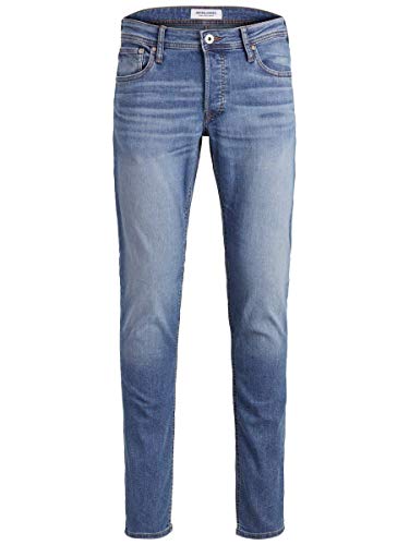 Jack & Jones Jeans Uomo Blu Pantaloni Slim Taglia 38/"32
