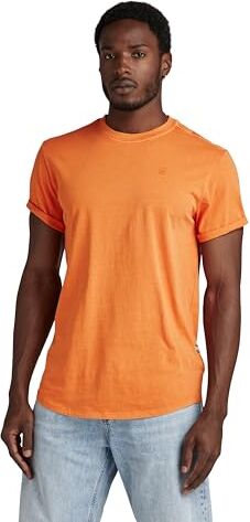 G-STAR RAW Overdyed Lash T-Shirt, T-shirt Uomo, Olivastro (orange gd -2653-G387), L