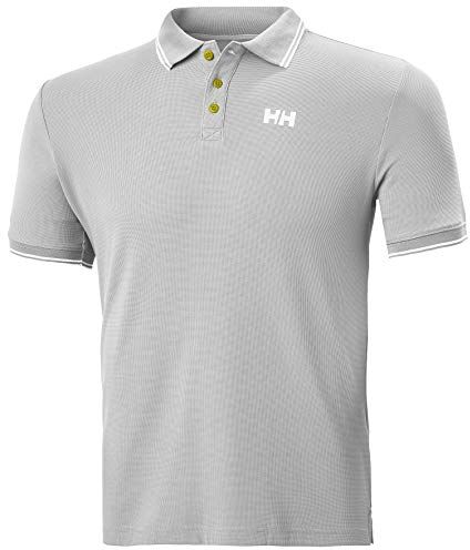 Helly Hansen Uomo Polo Kos, XL, Grigio nebbia