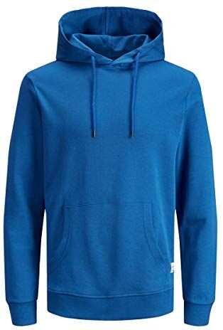 Jack & Jones Jjebasic Sweat Hood Noos Felpa, Classic Blue, S Uomo