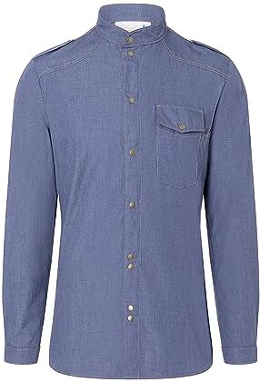 Karlowsky PASSION JEANS-STYLE Camicia da cucina, 65% poliestere/35% cotone, stile vintage, taglia 56