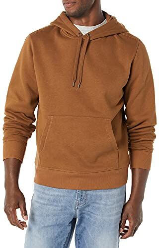 Amazon Essentials Felpa in Pile con Cappuccio (Disponibile nelle Taglie Big & Tall) Uomo, Marrone Toffee, XS