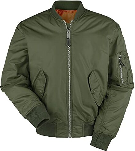 Brandit MA1 Jacket, Giacca Uomo, Verde (Olive), S