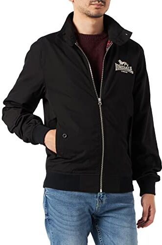 Lonsdale London Harrington Giacca da uomo, Nero, XX-Large