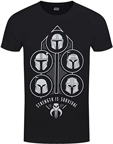 Heroes Inc The Mandalorian Strength is Survival Maglietta Unisex (XXL)