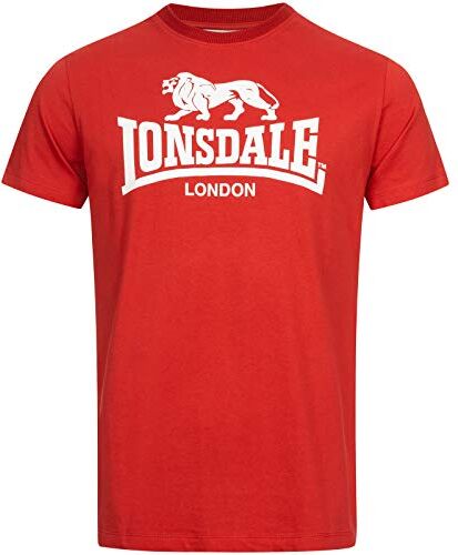 Lonsdale Maglietta da Uomo St. Erney Rosso XL