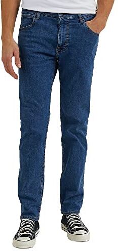 Lee Rider Jeans, Blue Mid Stone Wash, 36W / 32L Uomo