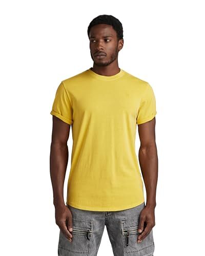 G-STAR RAW Overdyed Lash T-Shirt, T-shirt Uomo, Giallo (dk lemon gd -2653-G388), XS