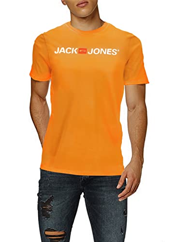 Jack & Jones Classica T-Shirt da Uomo, Giallo (Dark Cheddar), XXXL