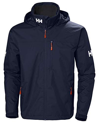 Helly Hansen Uomo Giacca Impermeabile Crew Con Cappuccio, 4XL, Marina Militare