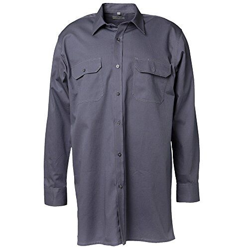 Planam 406039 Camicia a Maniche Lunghe 39/40, M, Colore: Grigio