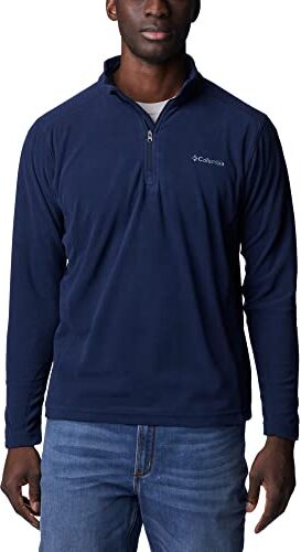 Columbia Klamath Range II Half Zip Pullover in Pile, Verde(Collegiate Navy/Legacy Twill), M