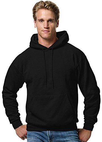 Hanes Men's Pullover EcoSmart Fleece Hoodie, Black, 4X-Large