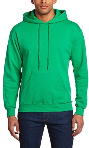 Fruit of the Loom Hooded Sweat Felpa con Capuccio, Opaco, Vede (47 Kelly Grün), S Uomo