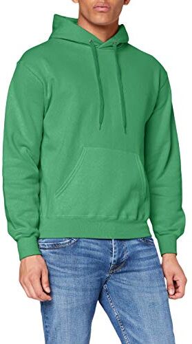 Fruit of the Loom Hooded Sweat Felpa, Verde (Kelly Green), M Uomo