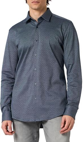 HUGO Kenno, Camicia Uomo, Dark Blue405, 46