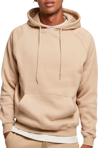 Urban Classics Blank Hoody, Felpa con cappuccio Uomo, Beige, XS