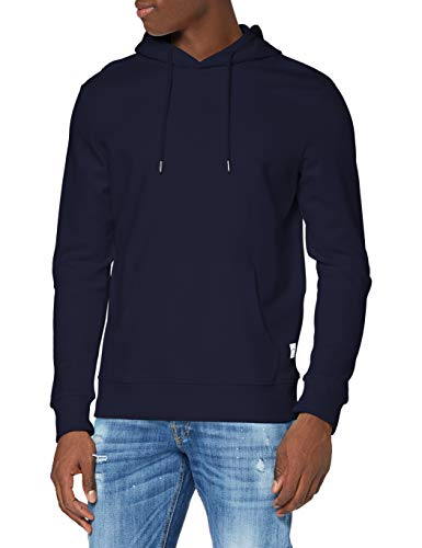 Jack & Jones Jjebasic Sweat Hood Noos Felpa con cappuccio Uomo, Blu Marino Blazer, XS