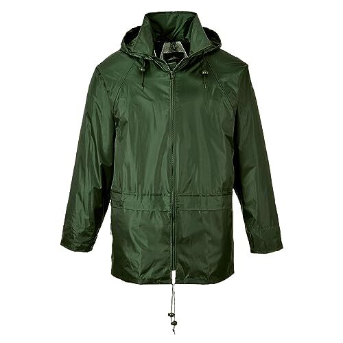 Portwest S440 Giacca Impermeabile Classica Leggera da Uomo Verde Oliva, XXXL