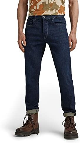 G-STAR RAW 3301 Slim Jeans, Jeans Uomo, Blu (Worn In Deep Marine ), 33W / 32L