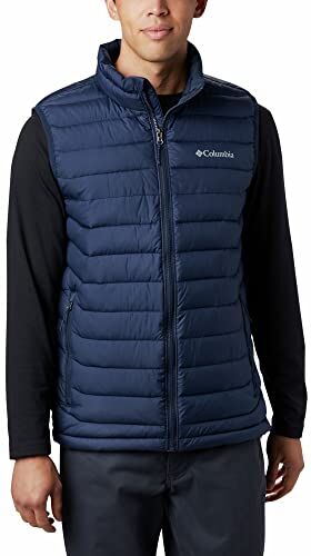 Columbia Powder Lite Vest Gilet, Collegiate Navy (NEW COLLECTION), L Uomo