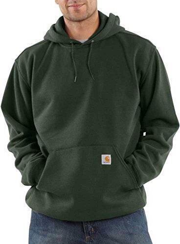 Carhartt Midweight Hooded Sweatshirt Felpa Con Cappuccio, Uomo, Olive, L