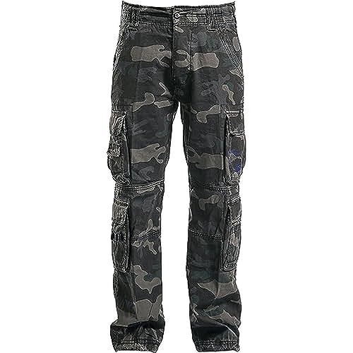 Brandit Pure Vintage da Uomo Pantaloni Cargo darkcamo, 7XL