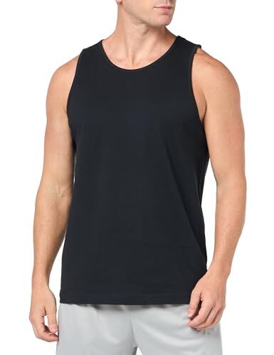 Amazon Essentials Top a Canotta Regular Fit Uomo, Nero, XS