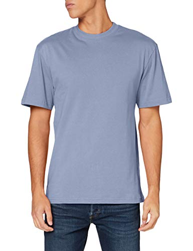 Urban Classics Maglietta Uomo a Maniche Corte, Tall Tee Oversize, in Cotone, Spalle Morbide e Scollatura a Girocollo, Vintage Blue, L