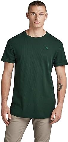 G-STAR RAW Lash T-Shirt, T-shirt Uomo, Verde scuro (laub ), XL