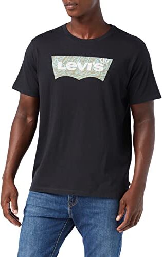 Levis Graphic Crewneck Tee, Uomo, Bw Fill Ssnl Caviar, XS