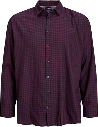 Jack & Jones Jjegingham Twill Shirt L/S Noos T, Blu Navy Blazer/Checks:/Mini Gingham, M Uomo