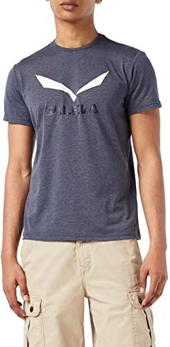 Salewa Solidlogo Dry M T-shirt Uomo, Premium Navy Melange, M