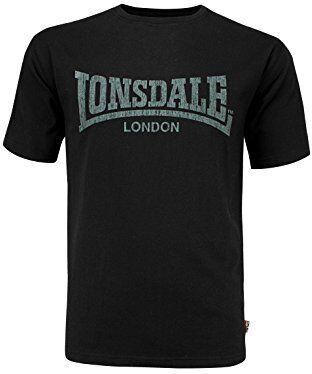 Lonsdale Vintage, T-shirt Uomo, Nero (schwarz), X-Large (Taglia Produttore: XL)